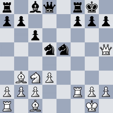 r1bq1rk1/pp3ppp/2p5/3nn2Q/8/1BNP4/PPP2RPP/R1B3K1 b - - 0 11